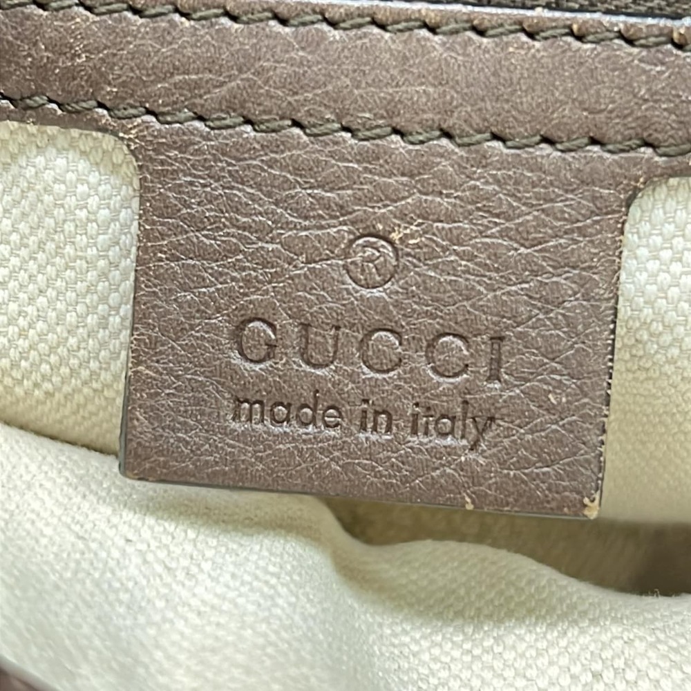 Gucci GG/Sherry Handbag 353114 Beige Dark Brown Multi Jacquard Leather - Picture 9 of 15